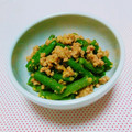 まあまま☆0403's cooksnap of when they made レンジで簡単☆いんげんのそぼろ胡麻和え。.