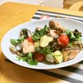 komutatata's cooksnap of when they made ✿あさりとサーモンの酒蒸し＠バジル風味✿.