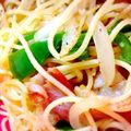 ゆっくん1129's cooksnap of when they made ピーマンとベーコンの白スパゲッティ.