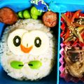 さきっちょ617's cooksnap of when they made キャラ弁 ポケモン☆モクロー弁当2.