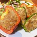 あおち13's cooksnap of when they made ♡カラフルピーマンの肉詰め♡.