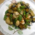 しのばぁたん's cooksnap of when they made なすと鶏むね肉の簡単☆ピリ辛炒め.