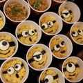 obananao's cooksnap of when they made 運動会にカップでミニオンな鶏そぼろご飯♡.