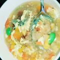 ペリーヌ★'s cooksnap of when they made 冷凍食品活用で簡単★焼きおにスープ.
