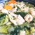 クック926UMU☆'s cooksnap of when they made 糖質制限にも！鶏むね肉と白菜ワカメスープ.