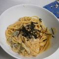 いさづのはれぱん's cooksnap of when they made マヨでコク旨★絶品「簡単♪たらこパスタ」.