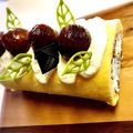 MZK❤︎'s cooksnap of when they made 栗の渋皮煮ロールケーキ.