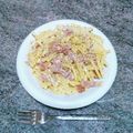 ebipeco's cooksnap of when they made ボウルで簡単☆絶品！カルボナーラ♪.