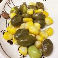 卵せんべい's cooksnap of when they made レンチンで簡単時短！枝豆とコーンバター！.