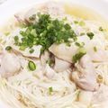 har:'s cooksnap of when they made 鶏ガラスープでつくる温かいそうめん.