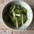 ムッシュどんぐり's cooksnap of when they made 水菜と胡瓜とツナのサラダ.