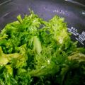 長谷川平蔵宣以's cooksnap of when they made パッと一品！わさび菜のサラダおひたし.
