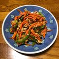 てっちゃんのお嫁さん's cooksnap of when they made にんじんとピーマンのツナ炒め.