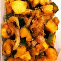 ムト＠基本手抜き飯's cooksnap of when they made 簡単！かぼちゃとりんごの肉炒め☆胡麻風味.