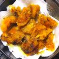 nosso's cooksnap of when they made 捨てたらアカン!カボチャのワタから揚げ.