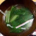 米米～'s cooksnap of when they made 小松菜とカニカマのスープ❤我が家のお助け.
