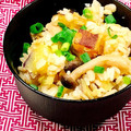 おね山おね子's cooksnap of when they made さつま芋ときのこの炊き込みご飯.