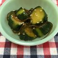茶々くりこ。's cooksnap of when they made ☆きゅうりのピリ辛お漬け物♪☆.