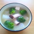 ryo2378's cooksnap of when they made シーチキンとブロッコリーのお味噌汁.