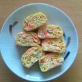 ryo2378's cooksnap of when they made ブロッコリーとカニカマでカラフル卵焼き♪.