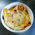 サリハナ's cooksnap of when they made 春巻きの皮で☆簡単キッシュ.