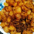 393toomoti's cooksnap of when they made お弁当にも★サイコロ大根と豚肉カレー炒め.