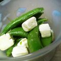 maruru-nn's cooksnap of when they made スナップエンドウとクリームチーズの和え物.