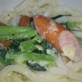 eru2008's cooksnap of when they made 小松菜とウインナーの豆乳クリームパスタ.