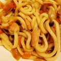 tonちっち's cooksnap of when they made 鮭フレークのバター醤油うどん.