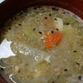 makichaki's cooksnap of when they made 身体が温まる〜♡根菜と豆腐のゴマ味噌汁.
