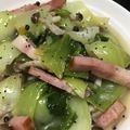 クックAFMG2R☆'s cooksnap of when they made チンゲン菜とベーコンの蒸し炒め.