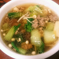 クックL2I6M7☆'s cooksnap of when they made いつかあなたに♪青梗菜と豚挽肉のスープ.