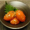 ♡sayulily♡'s cooksnap of when they made 超簡単！ミニトマトの粒マスタード和え.