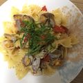 あや♡♡♡'s cooksnap of when they made あさり♪トマトの大葉たっぷり乗せパスタ♪.