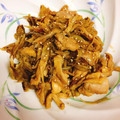 Babyfrona's cooksnap of when they made 鶏肉とごぼうの甘辛炒め.