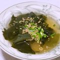 なおきんとん's cooksnap of when they made 生マロニーのわかめスープ（電子レンジ）.
