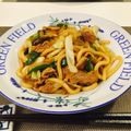 kao4's cooksnap of when they made 和風焼きうどん♪.