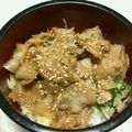 ハングル's cooksnap of when they made ◆やみつき豚バラ丼♪◆.
