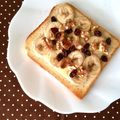 ふたごゆき's cooksnap of when they made ★甘～いバナナチーズpizzaトースト★.