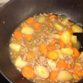 クックUVUMQX☆'s cooksnap of when they made 簡単!!じゃがいもとにんじんのそぼろ煮☆.