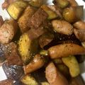 がんこママ♪'s cooksnap of when they made ナスとベーコンとソーセージの柚子ポン炒め.