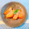 yesmama's cooksnap of when they made ❁柿にすりゴマかけてみた❁.