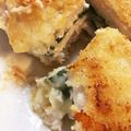 minoriloca's cooksnap of when they made 鶏むね肉で揚げ焼きチーズチキンカツ.