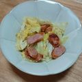 ぱーね's cooksnap of when they made キャベツとウインナー☆粒マスタード炒め.