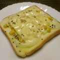 ジョングレ's cooksnap of when they made ❁玉ねぎとコーンと胡麻のトースト❁.