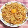 ゆにこーん☆'s cooksnap of when they made ５分クッキング☆納豆キムチチャーハン.