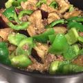 Toshiecook's cooksnap of when they made 夏の鉄板☆ナスとピーマンの挽肉炒め.