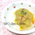 YUH♡ママ's cooksnap of when they made おさかなのソーセージのカレークリーム煮.