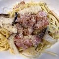 380325's cooksnap of when they made ベーコンとエリンギのミルクソースパスタ.
