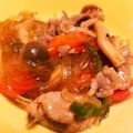 nacocoyou's cooksnap of when they made 豚肉ピーマン春雨の中華煮.